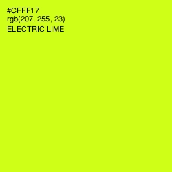 #CFFF17 - Electric Lime Color Image