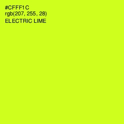 #CFFF1C - Electric Lime Color Image