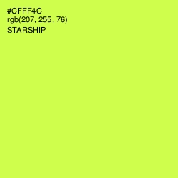 #CFFF4C - Starship Color Image