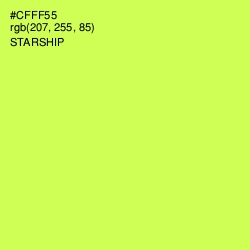 #CFFF55 - Starship Color Image