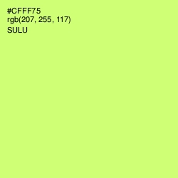 #CFFF75 - Sulu Color Image