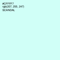 #CFFFF7 - Scandal Color Image