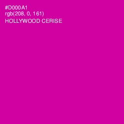 #D000A1 - Hollywood Cerise Color Image