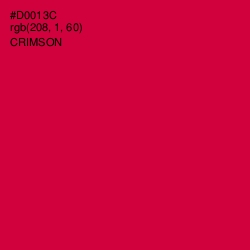 #D0013C - Crimson Color Image