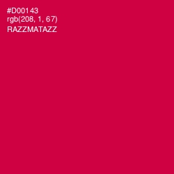 #D00143 - Razzmatazz Color Image