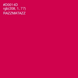 #D0014D - Razzmatazz Color Image