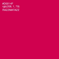 #D0014F - Razzmatazz Color Image