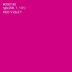 #D00183 - Red Violet Color Image