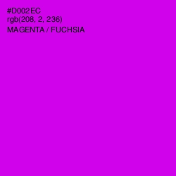 #D002EC - Magenta / Fuchsia Color Image