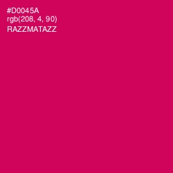 #D0045A - Razzmatazz Color Image