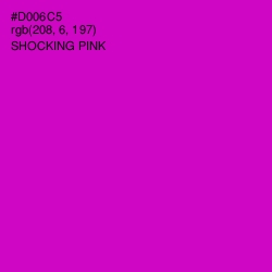 #D006C5 - Shocking Pink Color Image