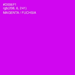 #D006F1 - Magenta / Fuchsia Color Image
