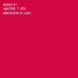 #D00741 - Maroon Flush Color Image