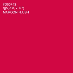 #D00743 - Maroon Flush Color Image
