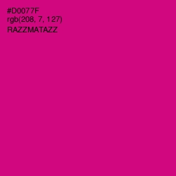 #D0077F - Razzmatazz Color Image