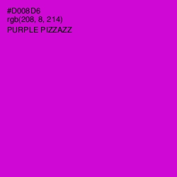 #D008D6 - Purple Pizzazz Color Image