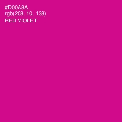 #D00A8A - Red Violet Color Image