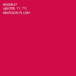 #D00B47 - Maroon Flush Color Image