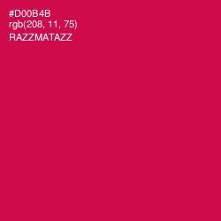 #D00B4B - Razzmatazz Color Image