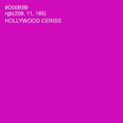 #D00BB9 - Hollywood Cerise Color Image