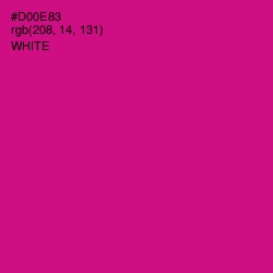 #D00E83 - Red Violet Color Image