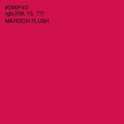 #D00F4D - Maroon Flush Color Image