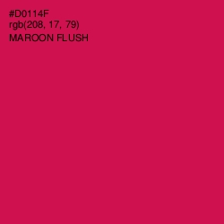 #D0114F - Maroon Flush Color Image