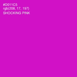 #D011C5 - Shocking Pink Color Image