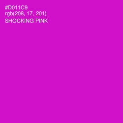 #D011C9 - Shocking Pink Color Image