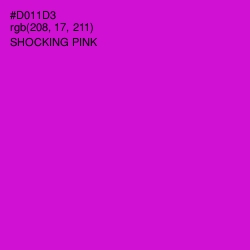 #D011D3 - Shocking Pink Color Image