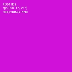 #D011D9 - Shocking Pink Color Image