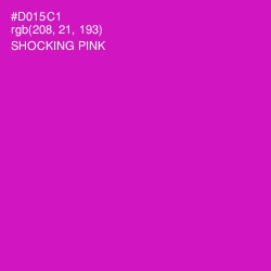 #D015C1 - Shocking Pink Color Image