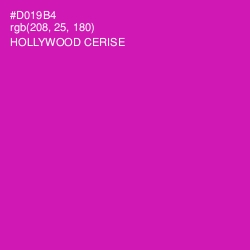 #D019B4 - Hollywood Cerise Color Image