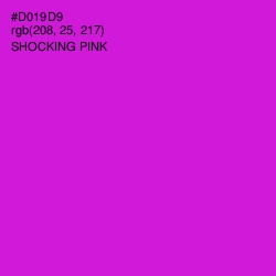 #D019D9 - Shocking Pink Color Image