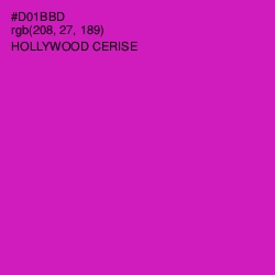 #D01BBD - Hollywood Cerise Color Image