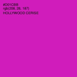 #D01CBB - Hollywood Cerise Color Image