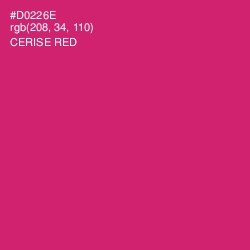 #D0226E - Cerise Red Color Image