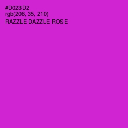 #D023D2 - Razzle Dazzle Rose Color Image