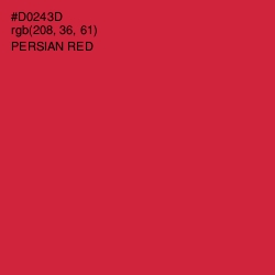 #D0243D - Persian Red Color Image