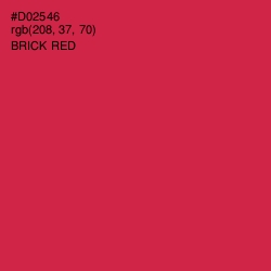 #D02546 - Brick Red Color Image