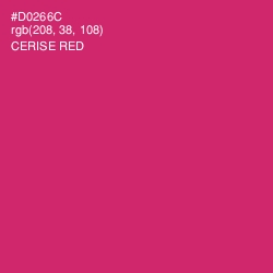 #D0266C - Cerise Red Color Image