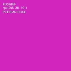 #D026BF - Persian Rose Color Image