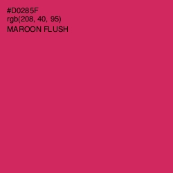 #D0285F - Maroon Flush Color Image