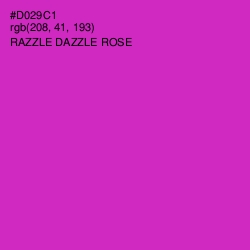 #D029C1 - Razzle Dazzle Rose Color Image