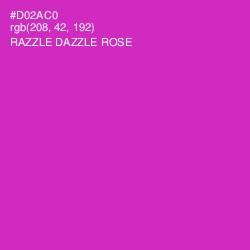 #D02AC0 - Razzle Dazzle Rose Color Image