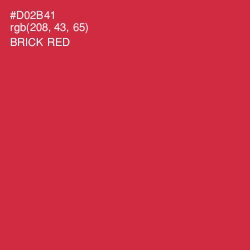 #D02B41 - Brick Red Color Image