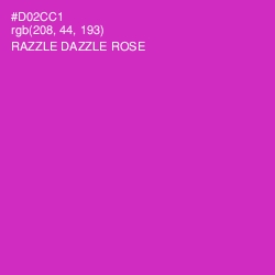 #D02CC1 - Razzle Dazzle Rose Color Image