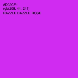 #D02CF1 - Razzle Dazzle Rose Color Image