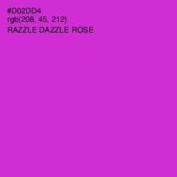 #D02DD4 - Razzle Dazzle Rose Color Image