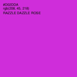 #D02DDA - Razzle Dazzle Rose Color Image